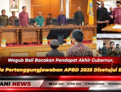Wagub Bali Bacakan Pendapat Akhir Gubernur, Raperda Pertanggungjawaban APBD 2025 Disetujui Bersama