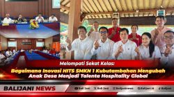 Siswa SMKN 1 Kubutambahan dengan pakaian profesional perhotelan saat mempraktikkan pelayanan hospitality berstandar internasional melalui program HITS