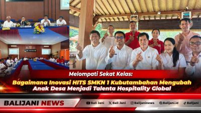 Siswa SMKN 1 Kubutambahan dengan pakaian profesional perhotelan saat mempraktikkan pelayanan hospitality berstandar internasional melalui program HITS