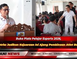 Buka Piala Pelajar Esports 2026, Bupati Satria: Jadikan Kejuaraan Ini Ajang Pembinaan Atlet Berprestasi