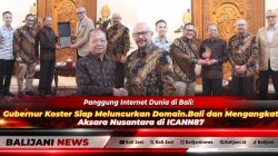 Gubernur Bali Wayan Koster saat menerima audiensi panitia ICANN87 dan perwakilan ICANN Asia Pasifik di Jayasabha Denpasar