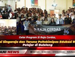 Gelar Program Si Raja Cerdas, Imigrasi Singaraja dan Taruna Poltekimipas Edukasi Ratusan Pelajar di Buleleng