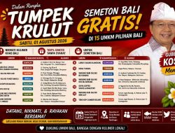 Sambut Tumpek Krulut, Gubernur Koster Traktir Warga Gratis di 15 UMKM Kuliner se-Bali