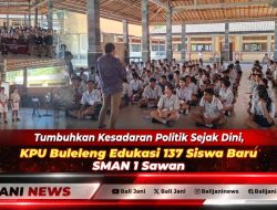 Tumbuhkan Kesadaran Politik Sejak Dini, KPU Buleleng Edukasi 137 Siswa Baru SMAN 1 Sawan