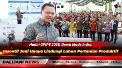 Sekretaris Daerah Provinsi Bali Dewa Made Indra bersama Wamendagri Bima Arya saat menghadiri pembukaan GPIPS 2026 di DTW Subak Jatiluwih Tabanan