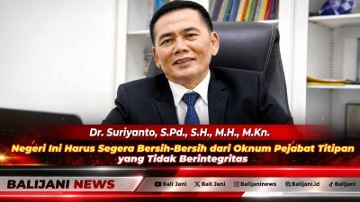 Dr Suriyanto S.Pd SH MH M.Kn saat menyampaikan pandangan dan analisis hukum terkait penataan birokrasi dan pemberantasan oknum pejabat titipan