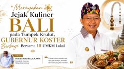 Gubernur Bali Wayan Koster bersama pelaku UMKM kuliner Bali saat persiapan perayaan Hari Raya Tumpek Krulut