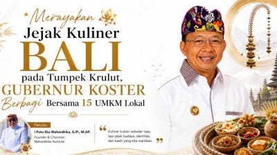 Wujud Kasih Sayang & Melestarikan Budaya, Gubernur Koster Ajak 15 UMKM Bali Berbagi Kuliner Gratis