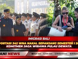 Imigrasi Bali Deportasi 342 WNA Nakal Sepanjang Semester I 2026, Komitmen Jaga Wibawa Pulau Dewata