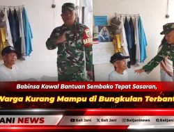 Babinsa Kawal Bantuan Sembako Tepat Sasaran, Warga Kurang Mampu di Bungkulan Terbantu