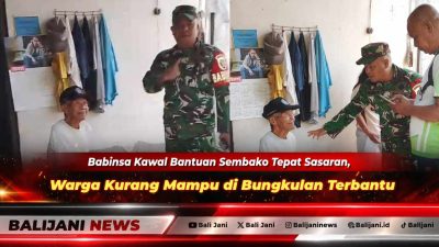 Babinsa Kawal Bantuan Sembako Tepat Sasaran, Warga Kurang Mampu di Bungkulan Terbantu
