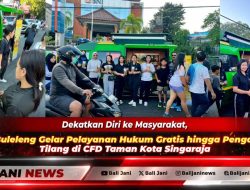 Memanfaatkan Momen CFD, Kejari Buleleng Buka Posko Pelayanan Hukum dan Tilang Gratis di Taman Kota Singaraja