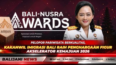 Pelopor Pariwisata Berkualitas, Kakanwil Imigrasi Bali Raih Penghargaan Figur Akselerator Kemajuan 2026