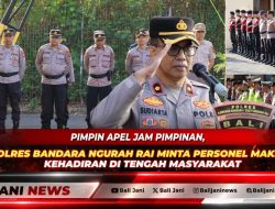 Pimpin Apel Jam Pimpinan, Wakapolres Bandara Ngurah Rai Minta Personel Maksimalkan Kehadiran di Tengah Masyarakat
