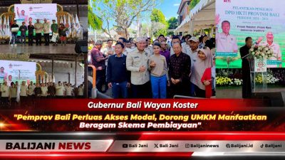 Kepala Dinas Koperasi dan UKM Provinsi Bali Tri Arya Dhyana Kubontubuh saat memberikan pemaparan dalam forum sosialisasi perluasan akses modal pembiayaan UMKM