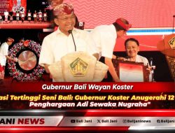 Apresiasi Tertinggi Seni Bali: Gubernur Koster Anugerahi 12 Seniman Penghargaan Adi Sewaka Nugraha