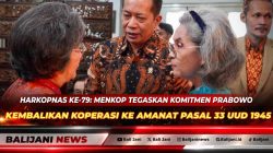 Menteri Koperasi Ferry Juliantono dan Wamenkop Farida Farichah saat bersilaturahmi dengan keluarga besar Bung Hatta di Menteng dalam rangka Harkopnas ke-79