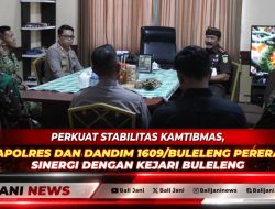 Perkuat Stabilitas Kamtibmas, Kapolres dan Dandim 1609/Buleleng Pererat Sinergi dengan Kejari Buleleng