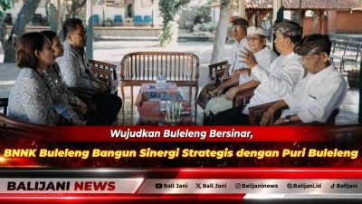 Kepala BNNK Buleleng Komang Yuda Murdianto saat melangsungkan audiensi dan silaturahmi P4GN bersama para Pengelingsir Puri Buleleng di Puri Kanginan