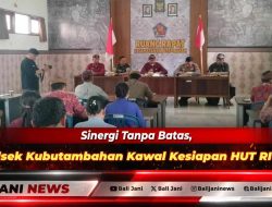 Sinergi Tanpa Batas, Kapolsek Kubutambahan Kawal Kesiapan HUT RI ke-81