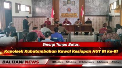 Sinergi Tanpa Batas, Kapolsek Kubutambahan Kawal Kesiapan HUT RI ke-81