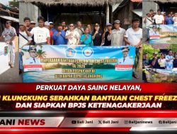 Perkuat Daya Saing Nelayan, Bupati Klungkung Serahkan Bantuan Chest Freezer KKP dan Siapkan BPJS Ketenagakerjaan