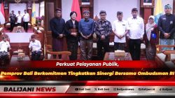 Gubernur Bali Wayan Koster saat menerima audiensi jajaran pimpinan Ombudsman RI di Kantor Gubernur Bali Renon Denpasar
