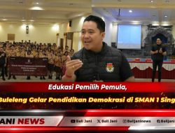 Edukasi Pemilih Pemula, KPU Buleleng Gelar Pendidikan Demokrasi di SMAN 1 Singaraja