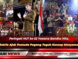 Peringati HUT ke-52 Yowana Bandhu Hita, Bupati Satria Ajak Pemuda Pegang Teguh Konsep Menyama Braya