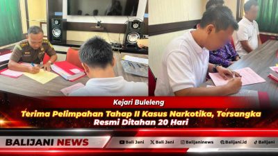 Kejari Buleleng Terima Pelimpahan Tahap II Kasus Narkotika, Tersangka Resmi Ditahan 20 Hari