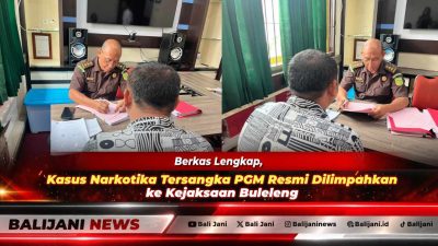 Berkas Lengkap, Kasus Narkotika Tersangka PGM Resmi Dilimpahkan ke Kejaksaan Buleleng