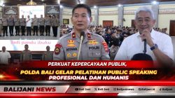 Wakapolda Bali Brigjen Pol I Made Astawa saat membuka pelatihan peningkatan kemampuan public speaking personel di Gedung Presisi Polda Bali