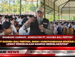 Gandeng PT Saguba Bali Pertiwi, SMKN 1 Kubutambahan Edukasi Siswa Baru lewat Pengelolaan Sampah Berkelanjutan