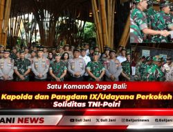 Satu Komando Jaga Bali: Kapolda dan Pangdam IX/Udayana Perkokoh Soliditas TNI-Polri