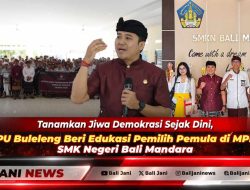 Tanamkan Jiwa Demokrasi Sejak Dini, KPU Buleleng Beri Edukasi Pemilih Pemula di MPLS SMK Negeri Bali Mandara