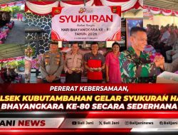 Pererat Kebersamaan, Polsek Kubutambahan Gelar Syukuran Hari Bhayangkara ke-80 Secara Sederhana
