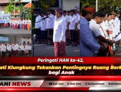 Peringati HAN ke-42, Bupati Klungkung Tekankan Pentingnya Ruang Berkarya bagi Anak