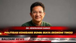 Ilustrasi gedung-gedung perkantoran BUMN di Jakarta yang merepresentasikan tata kelola aset ekonomi negara dan isu politisasi jabatan komisaris