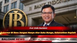 Rektor Universitas Paramadina Prof Didik J Rachbini PhD saat memberikan pandangan dan analisis ekonomi terkait kepemimpinan baru Bank Indonesia