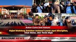 Kepala Kejaksaan Negeri Buleleng saat memimpin Apel Sinergitas lintas instansi di halaman Kantor Kejari Buleleng Singaraja