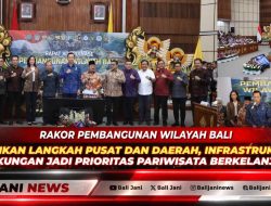 Rakor Pembangunan Wilayah Bali Sinkronkan Langkah Pusat dan Daerah, Infrastruktur dan Lingkungan Jadi Prioritas Pariwisata Berkelanjutan