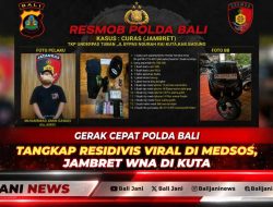 Gerak Cepat Polda Bali Tangkap Residivis Viral di Medsos, Jambret WNA di Kuta