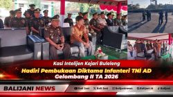 Kasi Intelijen Kejari Buleleng saat menghadiri Upacara Pembukaan Diktama Infanteri TNI AD Gelombang II di Lapangan Chandradimuka Secata Rindam IX Udayana