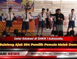 Gelar Edukasi di SMKN 1 Sukasada, KPU Buleleng Ajak 504 Pemilih Pemula Melek Demokrasi