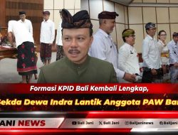 Formasi KPID Bali Kembali Lengkap, Sekda Dewa Indra Lantik Anggota PAW Baru