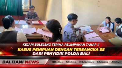 Kejari Buleleng Terima Pelimpahan Tahap II Kasus Penipuan dengan Tersangka SS dari Penyidik Polda Bali