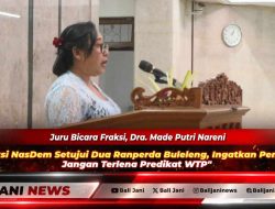 Fraksi NasDem Setujui Dua Ranperda Buleleng, Ingatkan Pemkab Jangan Terlena Predikat WTP