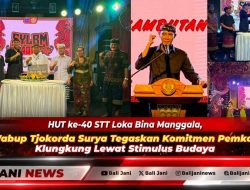 HUT ke-40 STT Loka Bina Manggala, Wabup Tjokorda Surya Tegaskan Komitmen Pemkab Klungkung Lewat Stimulus Budaya