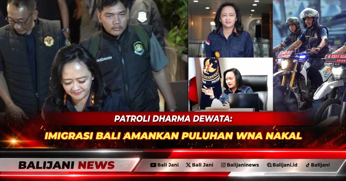Petugas Satgas Patroli Dharma Dewata Kanwil Imigrasi Bali saat mengamankan WNA yang melakukan pelanggaran keimigrasian di Bali