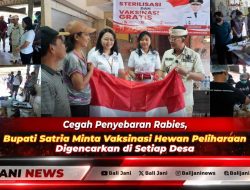 Cegah Penyebaran Rabies, Bupati Satria Minta Vaksinasi Hewan Peliharaan Digencarkan di Setiap Desa